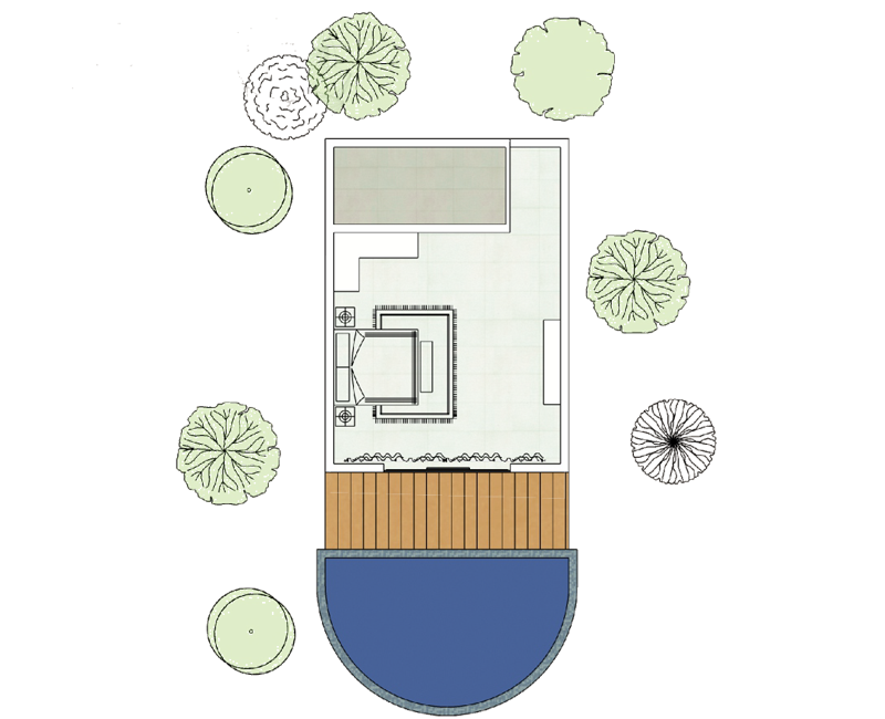 roi pool villa floor plan
